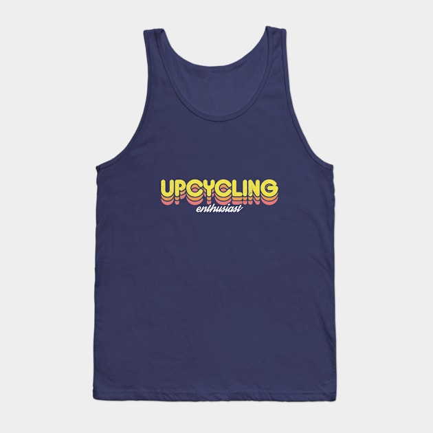 Retro Upcycling Enthusiast Tank Top by rojakdesigns